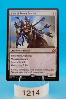 MTG Sire of Seven Deaths Foundations Regular #1 - Image 1