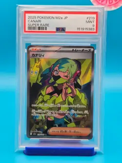 PSA 9 - 2025 POKEMON JAPANESE M2a-MEGA DREAM ex 219 CANARI SUPER RARE - Image 1