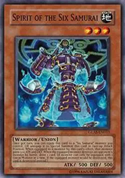 Spirit of the Six Samurai GLAS-EN033 Gladiator's Assault Yu-Gi-Oh 1st Edition NM - Image 1