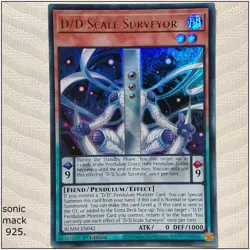 D/D Scale Surveyor - BLMM-EN042 - Ultra Rare 1st Edition Yugioh - Image 1