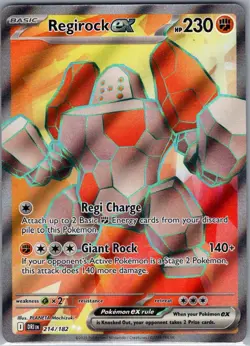 Regirock ex 214/182 SV10: Destined Rivals - Pokemon Card - NM - Image 1