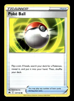 Pokemon TCG: Crown Zenith Trading Card - Trainer: Poke Ball - 137/159 - Image 1