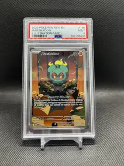 Pokemon TCG Marshadow Mega Evolution Illustration Rare Card 146/132 PSA 9 - Image 1