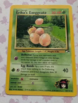 Pokemon Card - Gym Heroes 43/132 - ERIKA'S EXEGGCUTE (uncommon) - Image 1