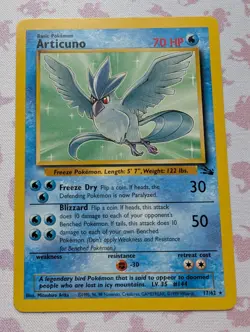 Pokemon - Articuno - Non Holo - 17/62 - Fossil - Rare Card - Image 1