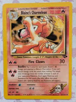 Pokemon Card - Blaine's Charmeleon Gym Challenge 31/132 - Image 1