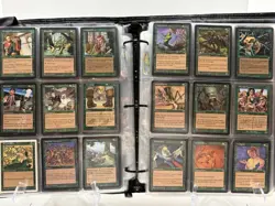 Massive Vintage Magic The Gathering 700+ Card Lot 1994-2000 42 Binder Pages MTG - Image 3