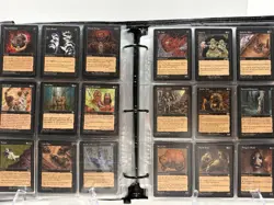 Massive Vintage Magic The Gathering 700+ Card Lot 1994-2000 42 Binder Pages MTG - Image 5
