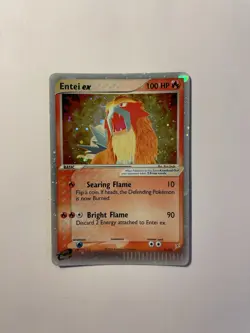 Pokemon Entei ex 91/95 Holo Rare EX Team Magma vs. Team Aqua 100 HP Pokemon Card - Image 1