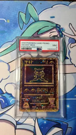 Ancient Mew Pokemon: The Movie 2000 Holo Promo Card PSA 9 - SWIRL - Image 1