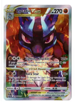 Pokemon TCG Lucario VSTAR SWSH291 Crown Zenith ETB Black Star Promo Card - Image 1