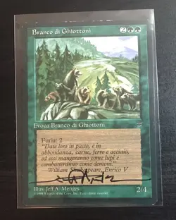 MTG Italian Legend-Branco Di Ghiottoni (Wolverine Pack)- Signed by Jeff A Menges - Image 1