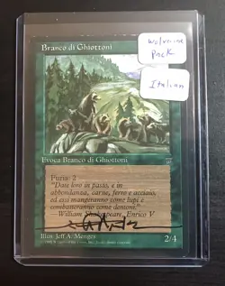 MTG Italian Legend-Branco Di Ghiottoni (Wolverine Pack)- Signed by Jeff A Menges - Image 2