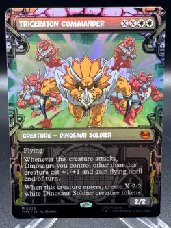Magic: The Gathering Triceraton Commander TMNT Mythic Creature White Foil 0226 - Image 1