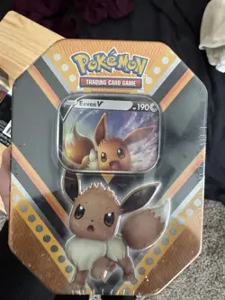 Pokemon TCG Evee Tin Factory Sealed - Image 1