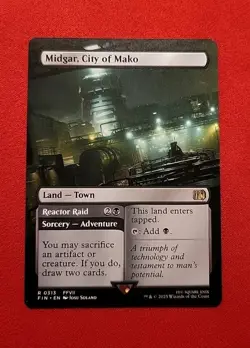 Midgar, City of Mako (Borderless) Final Fantasy Regular FIN 313 FF MTG - Image 1
