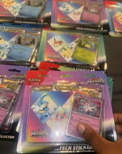 Lot of 3 Pokemon Prismatic Evolutions Tech Sticker Holo Cards promos - Image 1