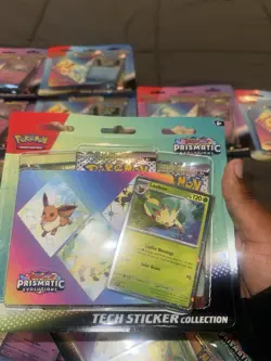 Lot of 3 Pokemon Prismatic Evolutions Tech Sticker Holo Cards promos - Image 4