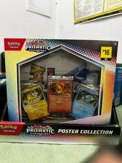 NEW Pokemon TCG S&V Prismatic Evolutions Poster Collection Box Sealed DG Sticker - Image 1