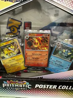 NEW Pokemon TCG S&V Prismatic Evolutions Poster Collection Box Sealed DG Sticker - Image 2
