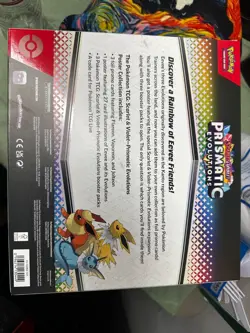 NEW Pokemon TCG S&V Prismatic Evolutions Poster Collection Box Sealed DG Sticker - Image 4