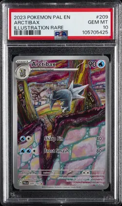 2023 POKEMON PAL EN-PALDEA EVOLVED ILLUSTRATION RARE #209 ARCTIBAX PSA 10 - Image 1