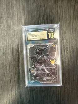 CGC 10 PRISTINE Zekrom 114/114 Pokemon Celebrations Classic . 2021 English - Image 1