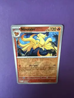 Ninetales #17/191 (LP) Reverse Holo SV08: Surging Sparks SSP Pokemon - Image 2