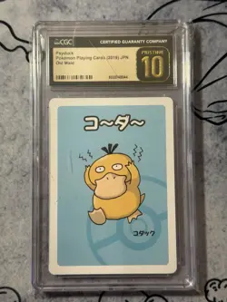 Old Maid Japanese Pokemon Red Back 2019 - Psyduck CGC 10 Pristine Gold Label - Image 1