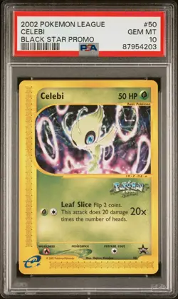 CELEBI 50 LEAGUE PROMO BLACK STAR POKEMON PSA 10 - Image 1