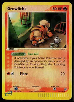 Growlithe 65/100 Sandstorm Reverse Holo Common Pokemon - Image 1