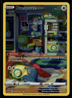 Dunsparce GG23/GG70 Crown Zenith Galarian Gallery Holo Pokemon - Image 1