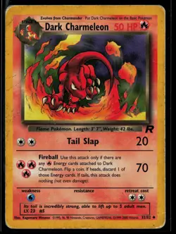 Dark Charmeleon 32/82 Team Rocket Uncommon Pokemon - Image 1