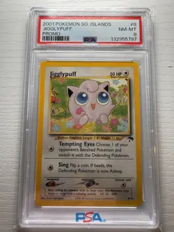 2001 POKEMON SOUTHERN ISLANDS PROMO JIGGLYPUFF 8 PSA 8 - Image 1