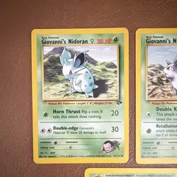 Pokemon TCG WOTC Gym Challenge Giovanni's Nidoran/Nidorina Lot (4) Eng - Image 2