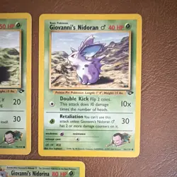 Pokemon TCG WOTC Gym Challenge Giovanni's Nidoran/Nidorina Lot (4) Eng - Image 3