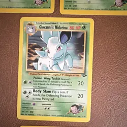 Pokemon TCG WOTC Gym Challenge Giovanni's Nidoran/Nidorina Lot (4) Eng - Image 4