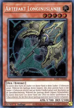 Yu Gi Oh! Artefakt Longinuslanze RA01-DE006 Ultra Rare - Image 1