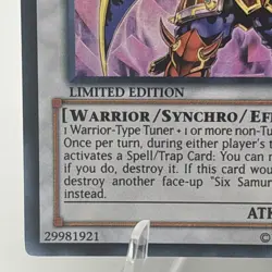 Legendary Six Samurai - Shi En RYMP-ENSE1 Super Rare Limited Edition NM Yugioh - Image 4