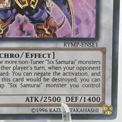 Legendary Six Samurai - Shi En RYMP-ENSE1 Super Rare Limited Edition NM Yugioh - Image 5