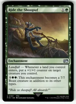 MTG FINAL FANTASY #197 Ride the Shoopuf NM+ - Image 1