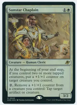 Sunstar Chaplain Foil 0040 EOE NM/MT [Edge of Eternities:MTG] - Image 1