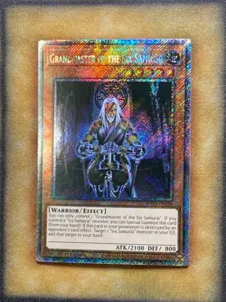 Yugioh Grandmaster of the Six Samurai RA03-EN174 Platinum Secret Rare 1st Ed NM - Image 1