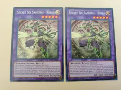 2x Secret Six Samurai - Rihan SPWA-EN006 Secret Rare 1st Edition VLP - Image 1