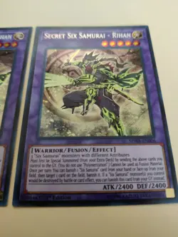 2x Secret Six Samurai - Rihan SPWA-EN006 Secret Rare 1st Edition VLP - Image 3