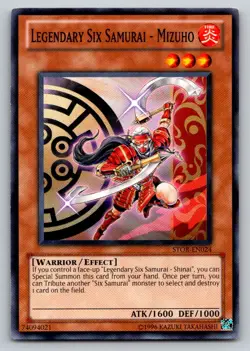 Legendary Six Samurai - Mizuho STOR-EN024 Storm of Ragnarok Yu-Gi-Oh - Image 1