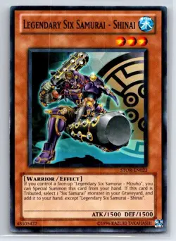Legendary Six Samurai - Shinai STOR-EN023 Storm of Ragnarok Yu-Gi-Oh LP - Image 1