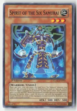 Yugioh - Spirit of the Six Samurai GLAS-EN033 1st Edition - Gladiator's Assault - Image 1