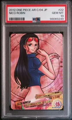PSA 10 Nico Robin No.04-22 2012 ONE PIECE AR Carddass Japanese - Image 1