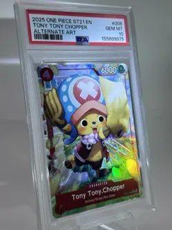 PSA 10 2025 ONE PIECE STARTER DECK ST21-ALT ART #008 TONY TONY CHOPPER - Image 2